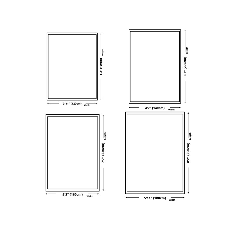 Beige Tone Rug Rectangle Shape Living Room Polyester Washable Area Rug