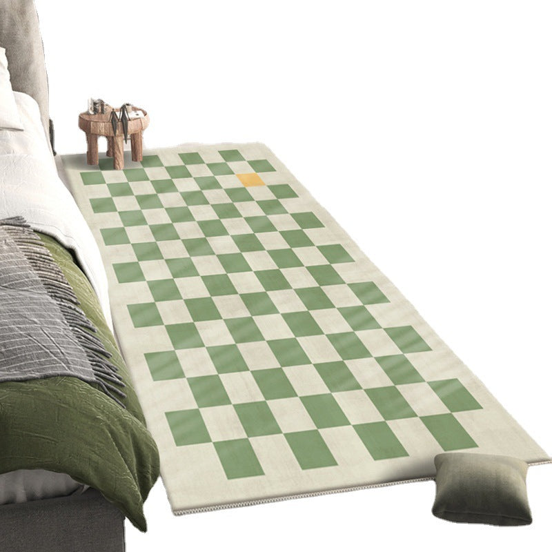 Modern Style lattice Rug Rectangle Stain Resistant Polyester Rug for Home Decor