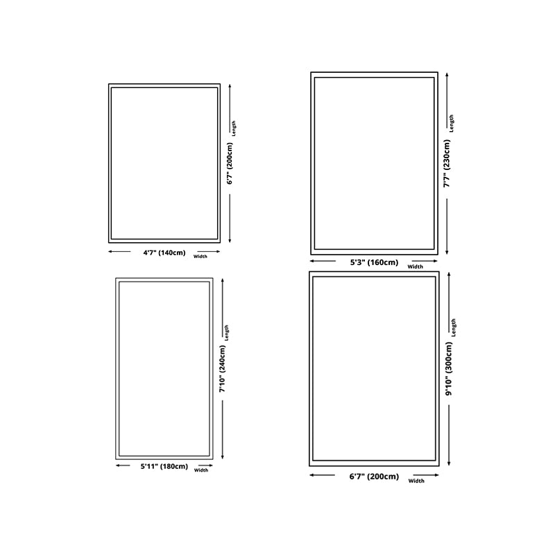 Modern Style Rug Geometric Pattern Living Room Carpet Polyester Washable Area Rug