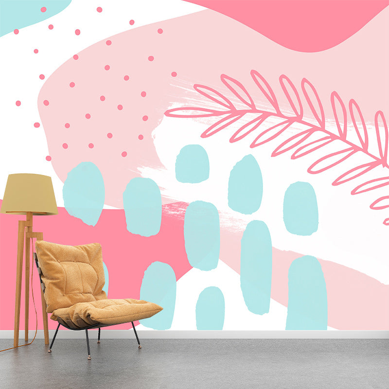 Modern Illustration Mural Wallpaper Abstract Art Environment Friendly Bedroom Wall Mural