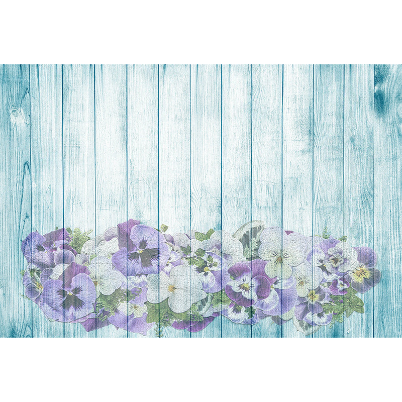 Illustration Wall Mural Wallpaper Plant Printed Wood Sitting Room Wall Mural