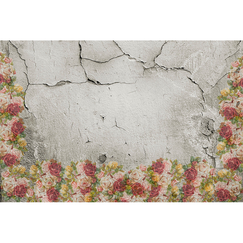 Mottled Brick Wall Wallpaper Mildew Resistant Sleeping Room Wall Mural