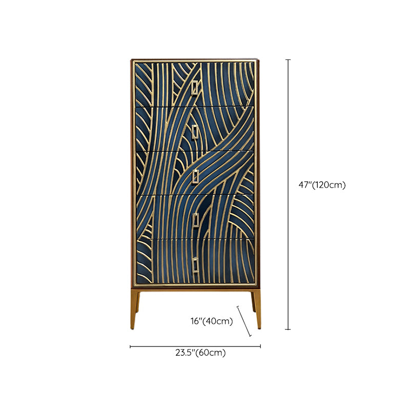 15.6-inch Width Glam Storage Chest Dresser Solid Wood Dresser