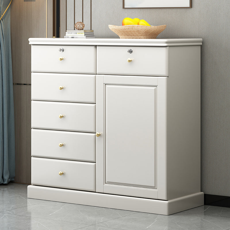 American Traditional Storage Chest Solid Wood Dresser with 6 Drawers