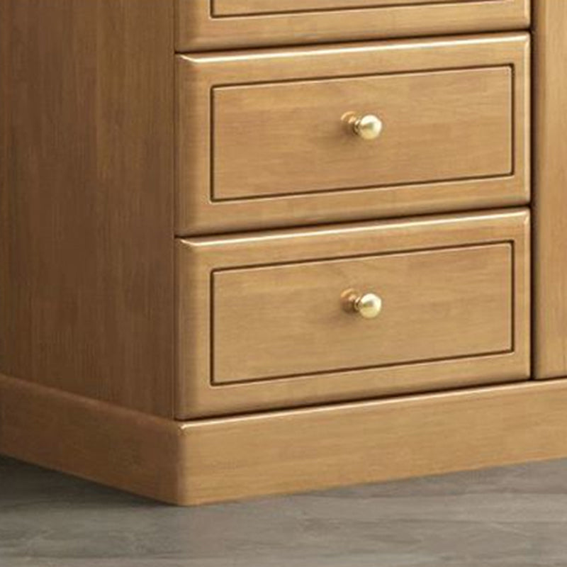 American Traditional Storage Chest Solid Wood Dresser with 6 Drawers