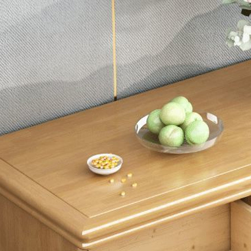 American Traditional Storage Chest Solid Wood Dresser with 6 Drawers