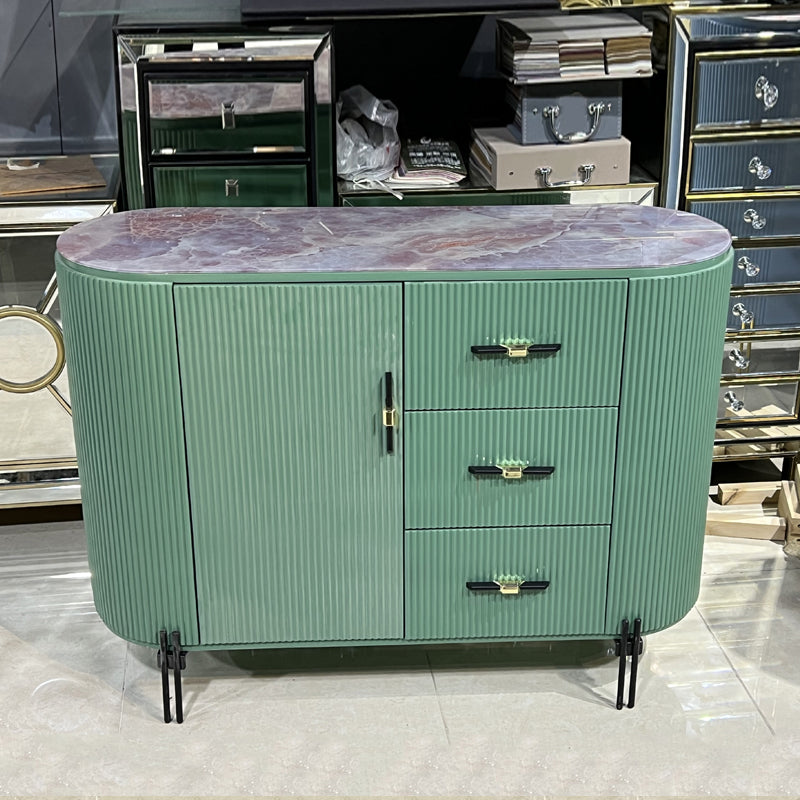 Modern Storage Chest Stone Top Storage Chest Dresser for Bedroom