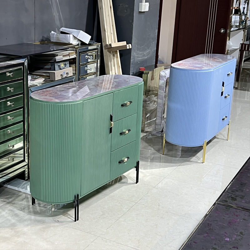 Modern Storage Chest Stone Top Storage Chest Dresser for Bedroom