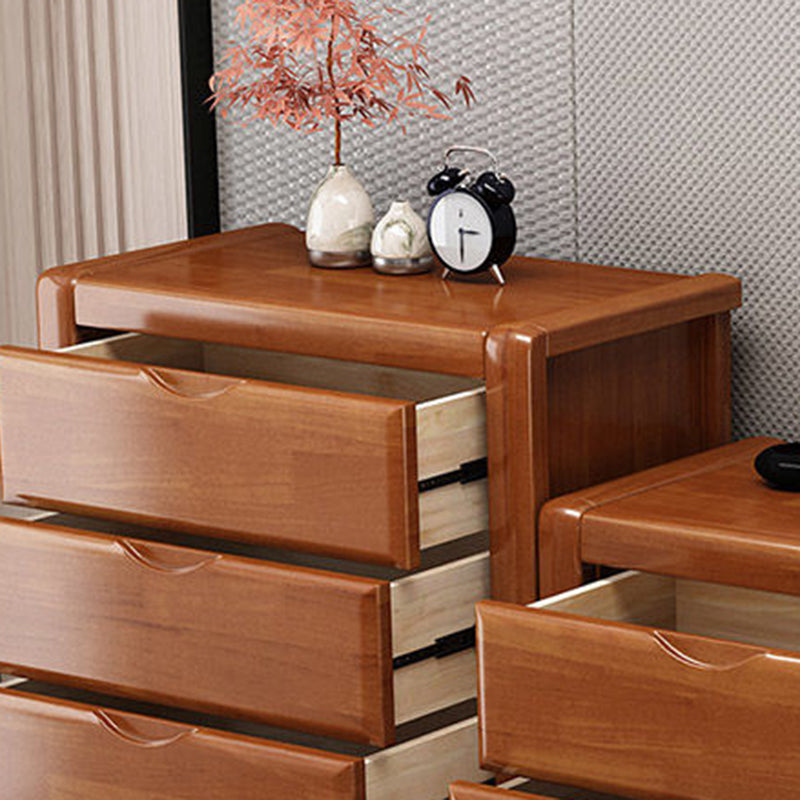 American Traditional Storage Chest Solid Wood Dresser with 3/4/5 Drawers