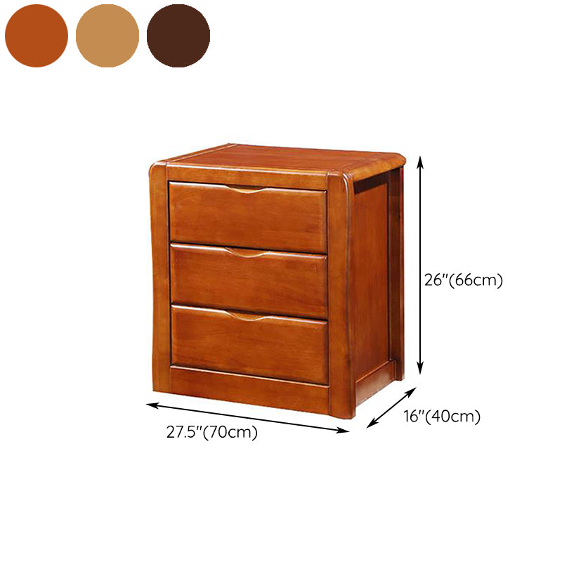 American Traditional Storage Chest Solid Wood Dresser with 3/4/5 Drawers