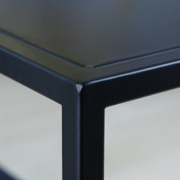 Iron Modern Accent Table 2-shelf Rectangle Console Table for Hall