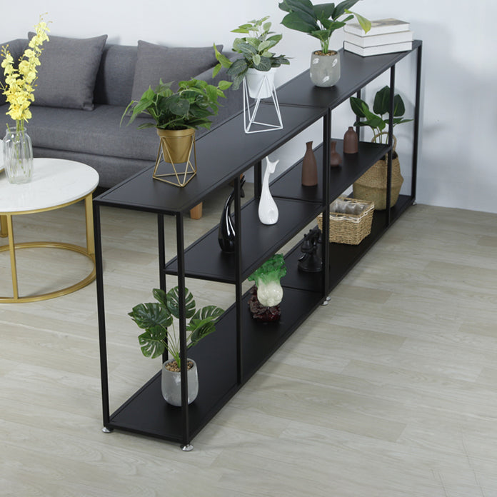 Iron Modern Accent Table 2-shelf Rectangle Console Table for Hall