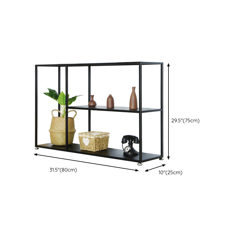Iron Modern Accent Table 2-shelf Rectangle Console Table for Hall