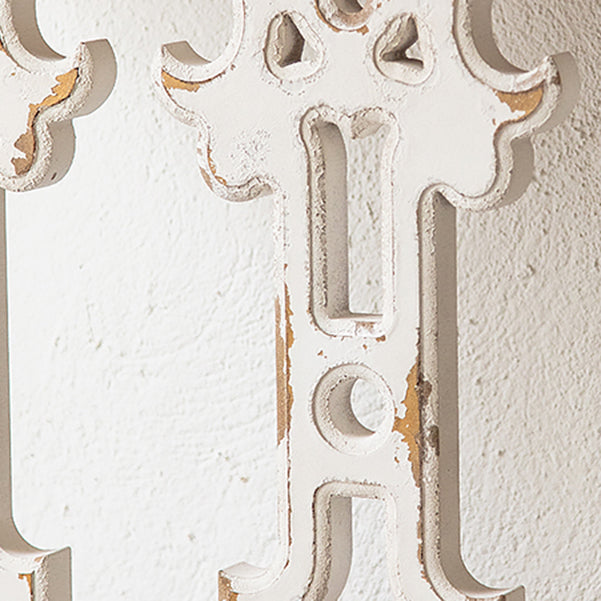 Wood French Country Console Table Distressed Accent Table with Shelf