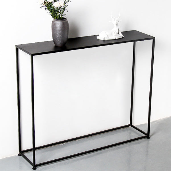 Iron Modern Console Table 1-shelf Rectangle Accent Table for Hall