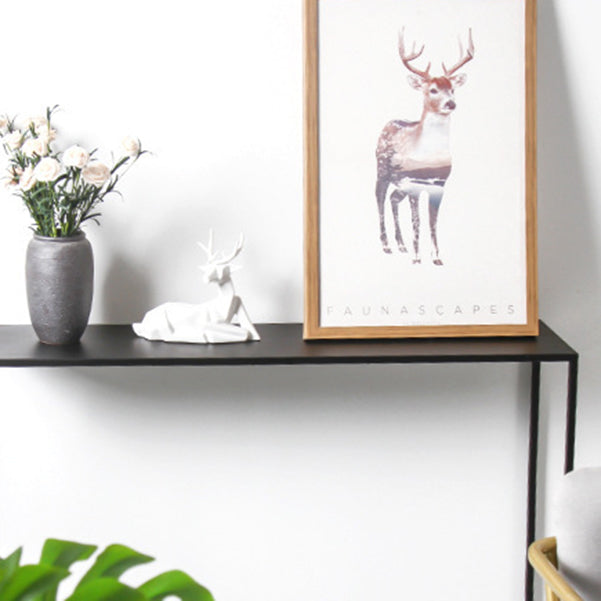 Iron Modern Console Table 1-shelf Rectangle Accent Table for Hall