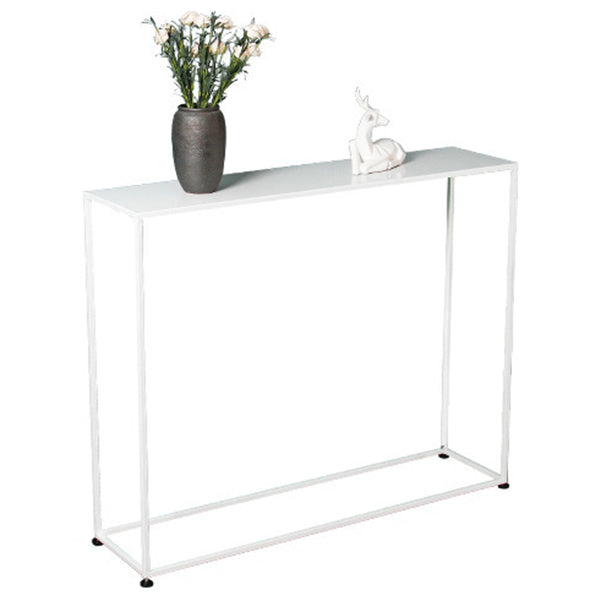 Iron Modern Console Table 1-shelf Rectangle Accent Table for Hall