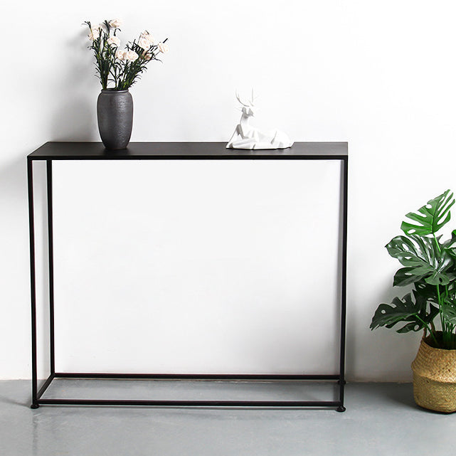 Iron Modern Console Table 1-shelf Rectangle Accent Table for Hall