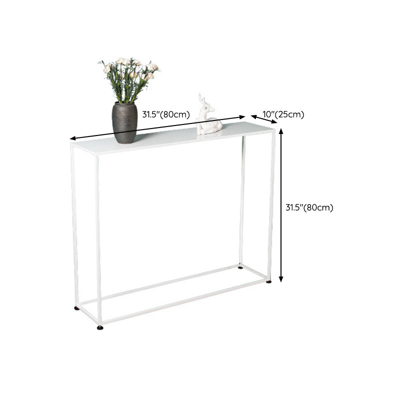 Iron Modern Console Table 1-shelf Rectangle Accent Table for Hall