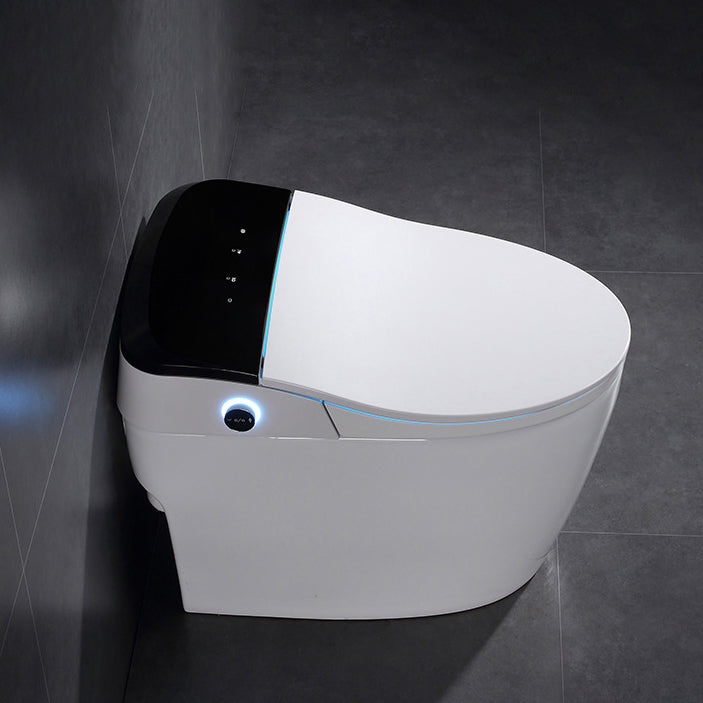 Modern One Piece Toilet Floor Mounted Toilet Bowl with Seat for Washroom