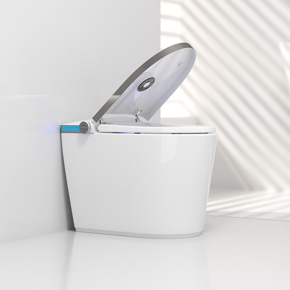 Modern All-In-One Toilet Bowl Siphon Jet Toilet with Soft-Close Seat for Bathroom