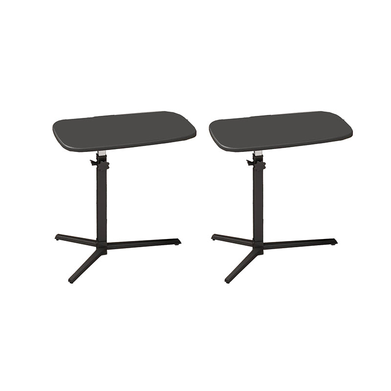 Modern Wood Pedestal Side End Table Minimalist Oval Corner Table