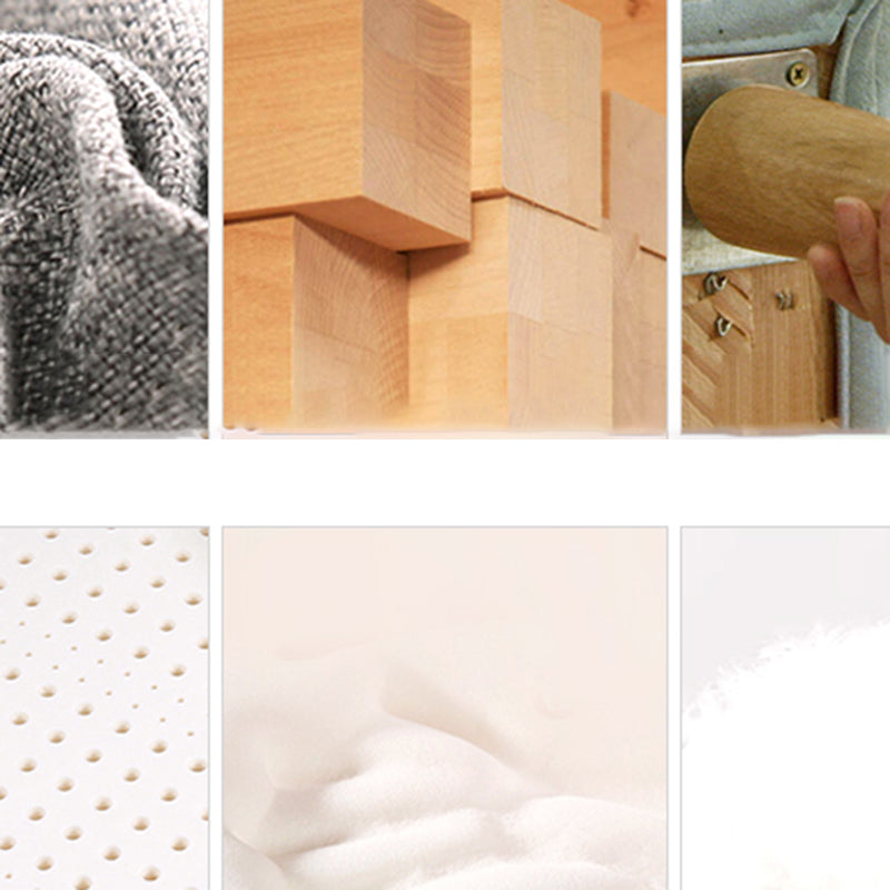 Modern 35.43 " H Square Arm Sofa & Chaise with Storage for Living Room