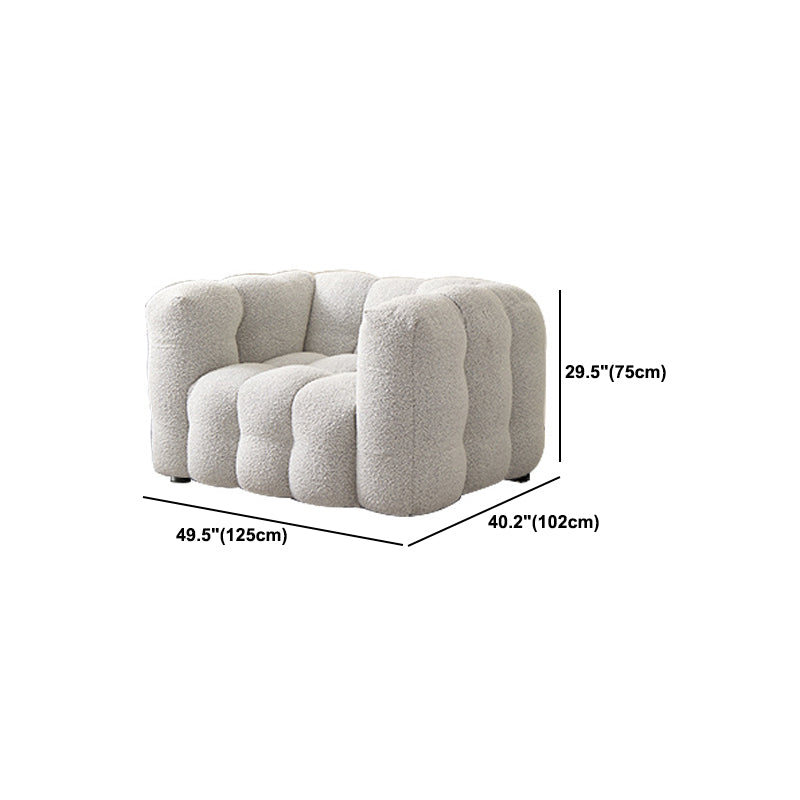 Contemporary Tuxedo Arm Sofa Tight Back Standard Sofa for Living Room