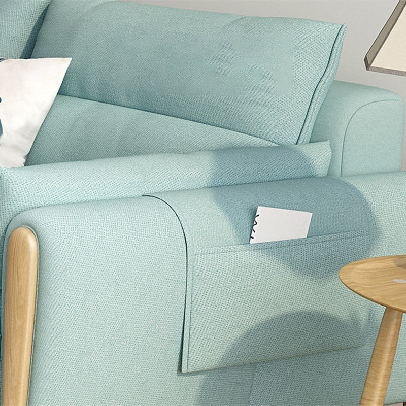 34.64 " H Cotton Blend Square Arm Sofa & Chaise for Living Room