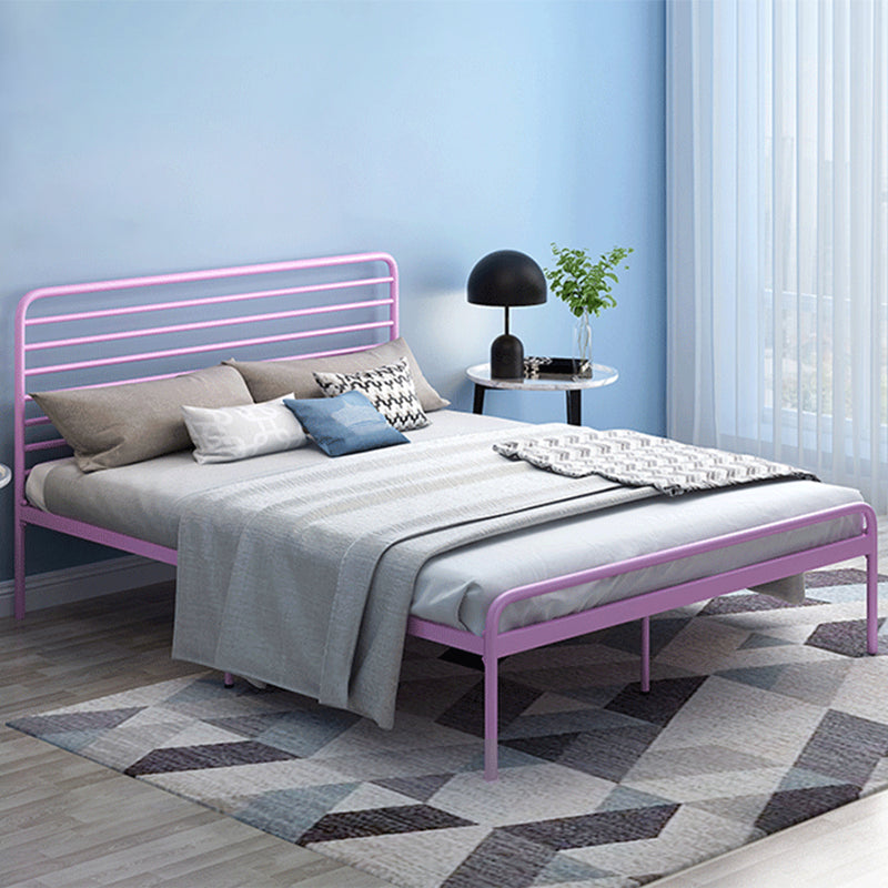 84.65 inch Wide Industial Bed Frame Metal Bed with Headboard