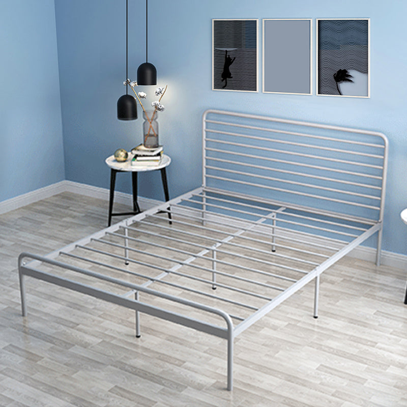 84.65 inch Wide Industial Bed Frame Metal Bed with Headboard