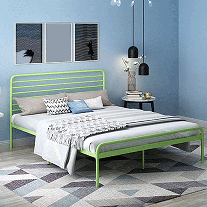 84.65 inch Wide Industial Bed Frame Metal Bed with Headboard