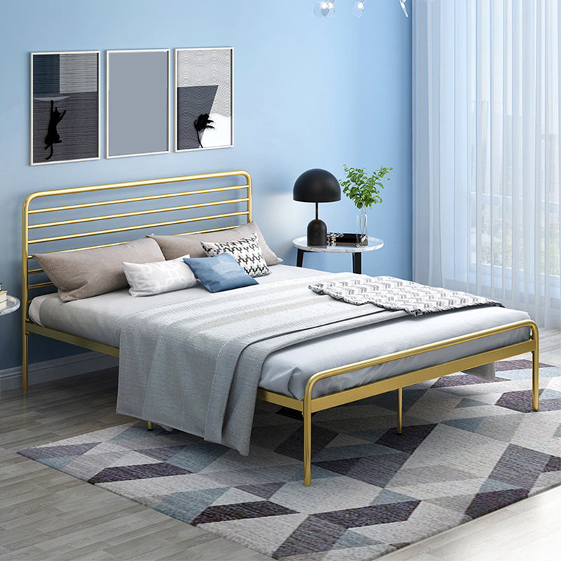 84.65 inch Wide Industial Bed Frame Metal Bed with Headboard
