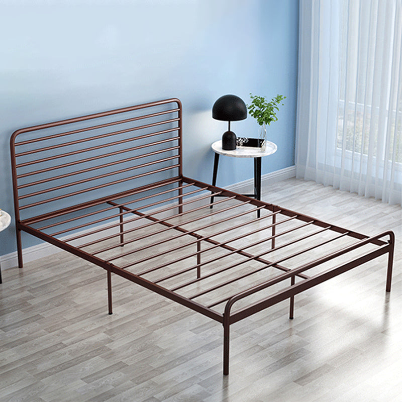 84.65 inch Wide Industial Bed Frame Metal Bed with Headboard
