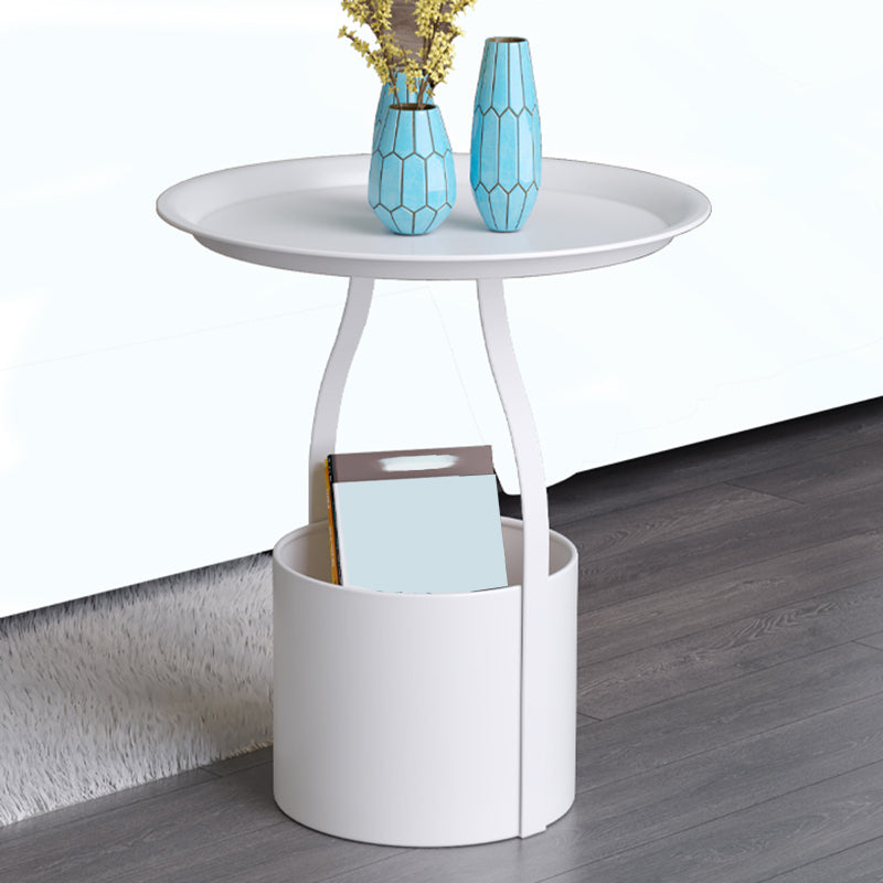 Mid-Century Metal Side End Table Tray Top Corner Table for Living Room