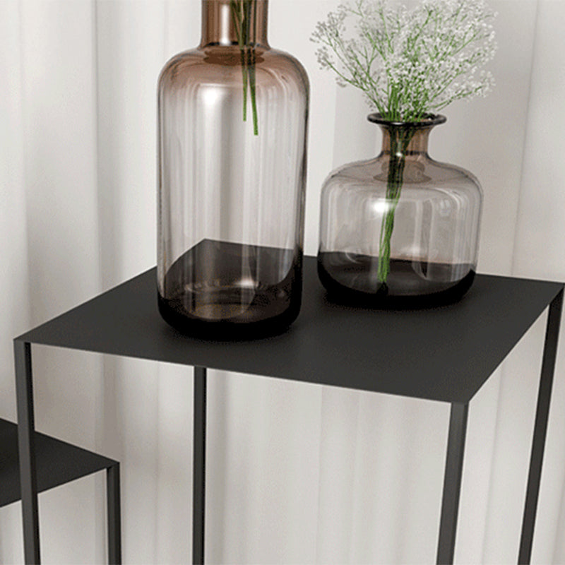 Square Metallic End Table Set Minimalist Frame Sofa Side Table