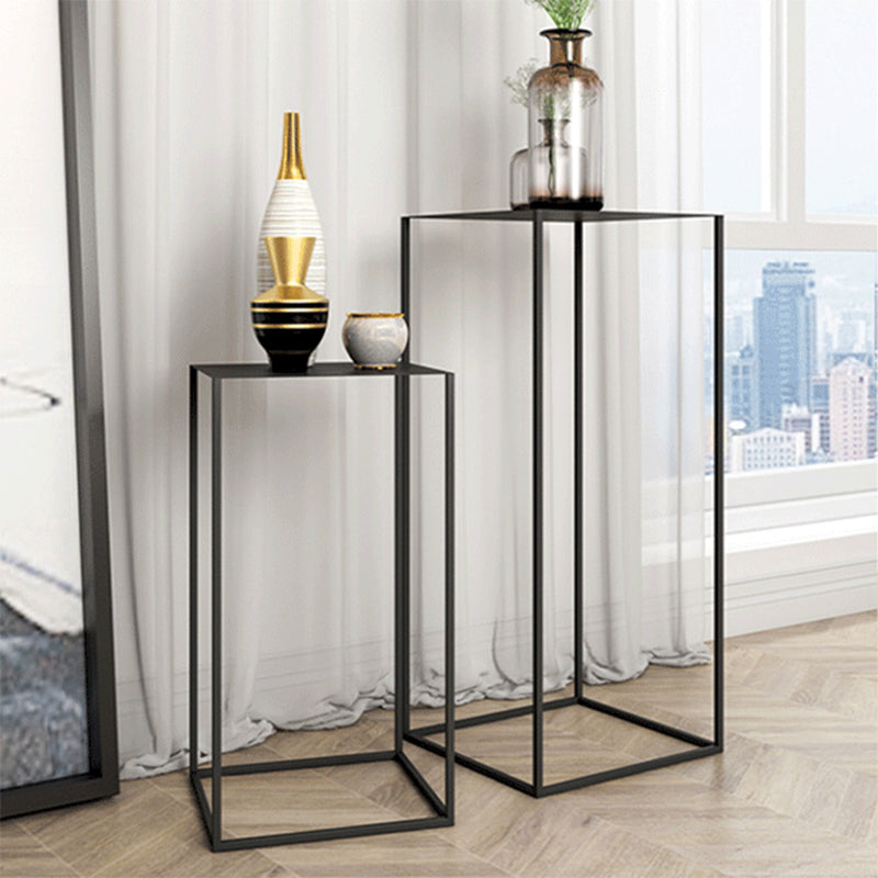 Square Metallic End Table Set Minimalist Frame Sofa Side Table