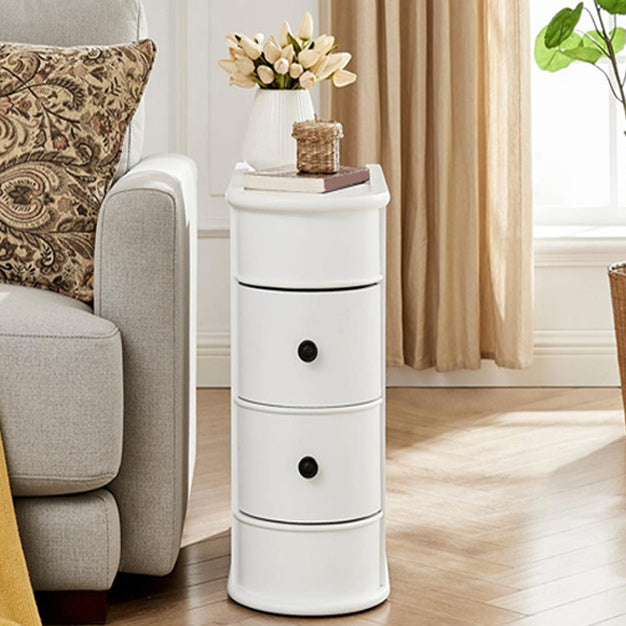 2-Drawer Wood Side Table North European Geometric Corner Table