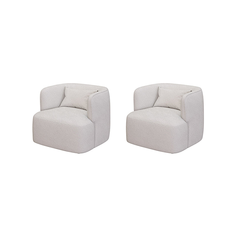 33.46" Wide Barrel Chair Recessed Arms Included Chair for Living Room