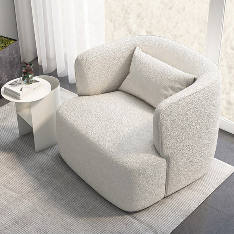 33.46" Wide Barrel Chair Recessed Arms Included Chair for Living Room