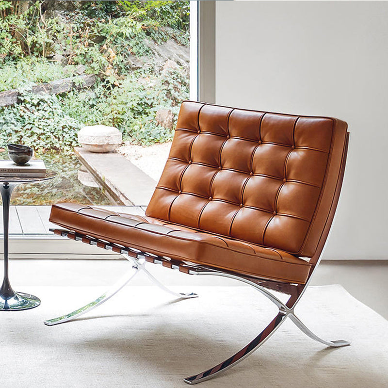 31.49" Wide Armless Chair Faux Leather Chair with Tufted Back