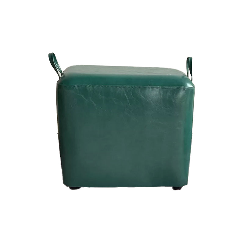 Modern PU Leather Poof Plain Rectangle Water Resistant Ottoman Chair