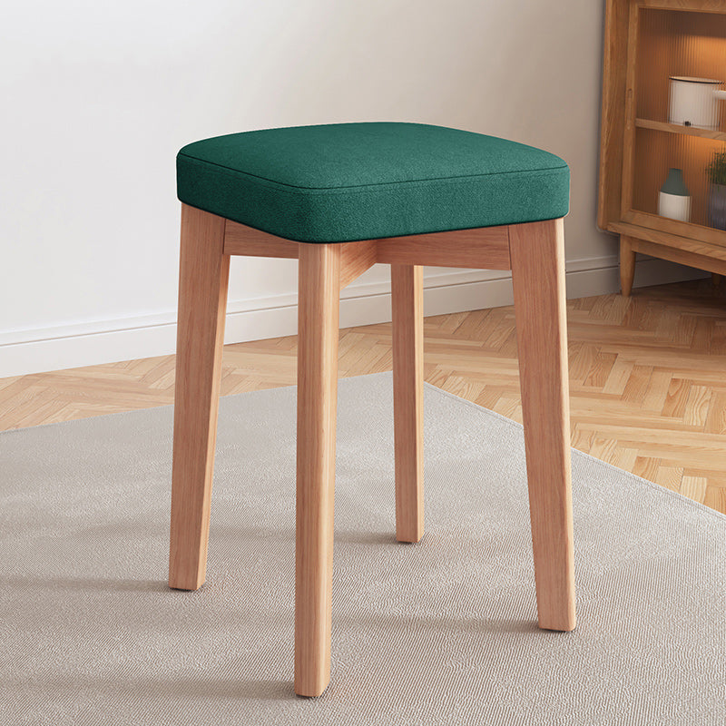 Modern Leather Ottoman Water Resistant Standard Square Chair Ottoman