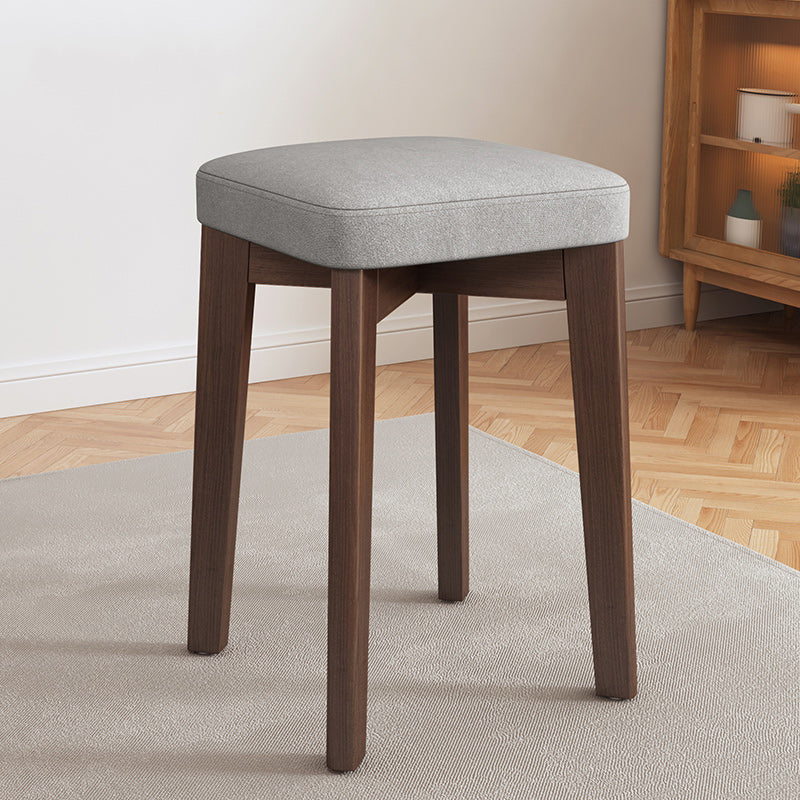 Modern Leather Ottoman Water Resistant Standard Square Chair Ottoman