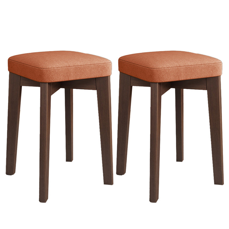 Modern Leather Ottoman Water Resistant Standard Square Chair Ottoman