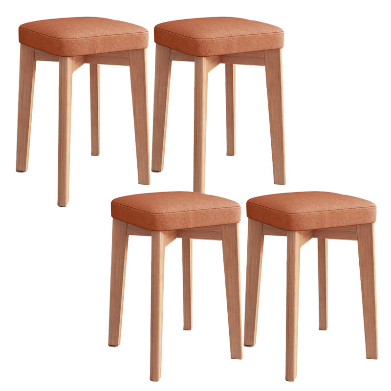 Modern Leather Ottoman Water Resistant Standard Square Chair Ottoman