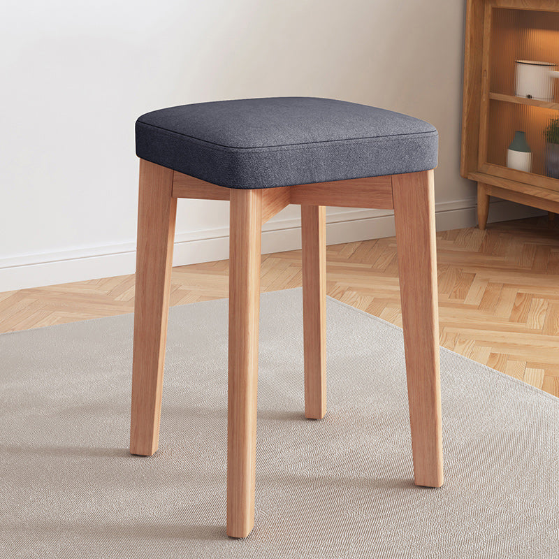 Modern Leather Ottoman Water Resistant Standard Square Chair Ottoman