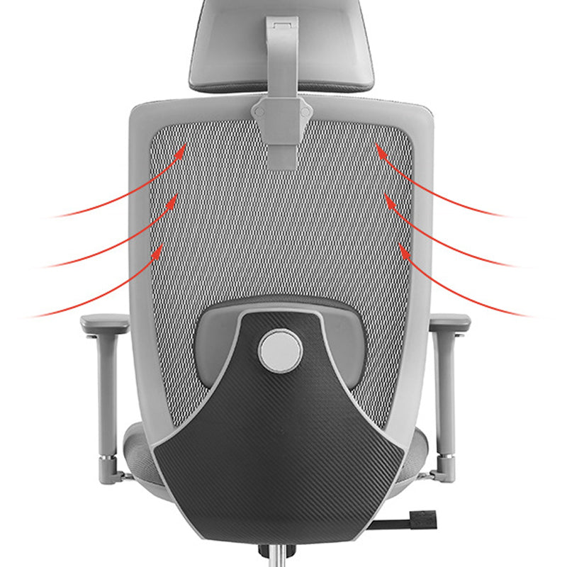 Ergonomic Adjustable Executive Office Chair Breathable AirGrid with Headrest Chair