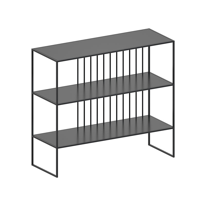 Urban Metal Shelf Bookcase Double Shelving Open Back Book Shelf
