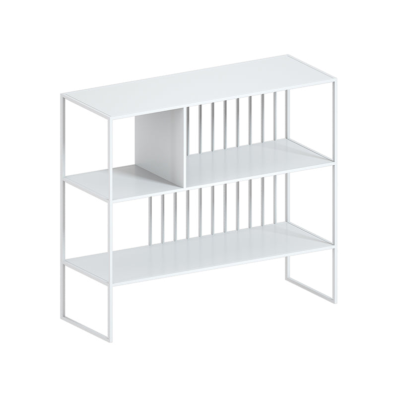 Urban Metal Shelf Bookcase Double Shelving Open Back Book Shelf